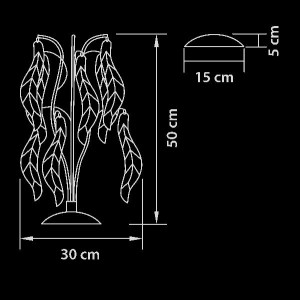 Интерьерная настольная лампа VETRO CRISTALLO 793934