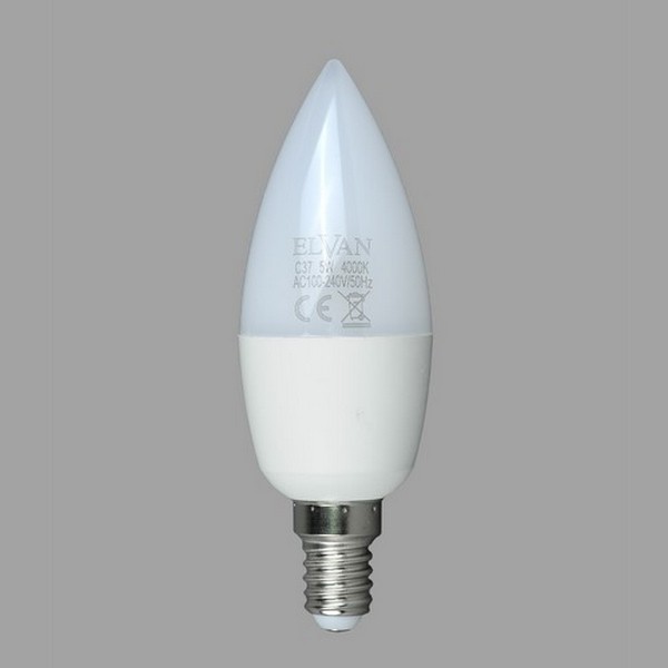 Лампочка светодиодная E14-5W-4000К-C37candle Лампочка светодиодная E14-5W-4000К-C37candle