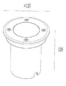Встраиваемый светильник уличный 77177
