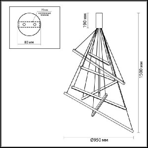 Подвесной светильник Cometa 3860/96L