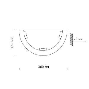 Настенный светильник Greca Wood 060