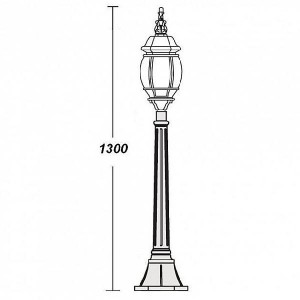 Наземный фонарь 83407L Bl