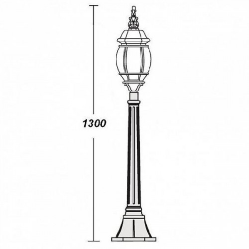 Наземный фонарь  83407L Bl