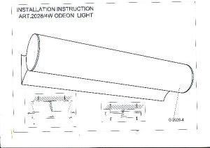 Настенный светильник Tube 2028/4W