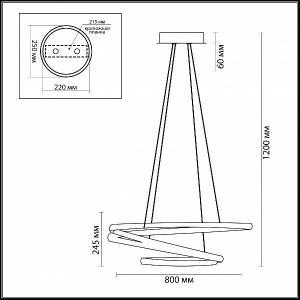 Подвесной светильник Orbit 3864/85L