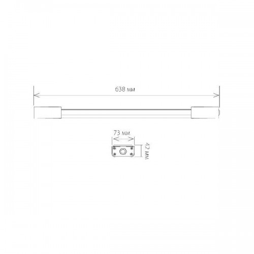 Потолочный светильник уличный  LED Светильник 60см 18W 6500К IP65 (LTB0201D 18W 6500K)