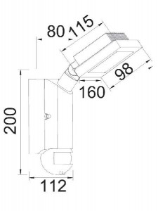Прожектор уличный W6101S-PIR