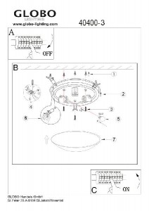 Потолочный светильник Bike 40400-3