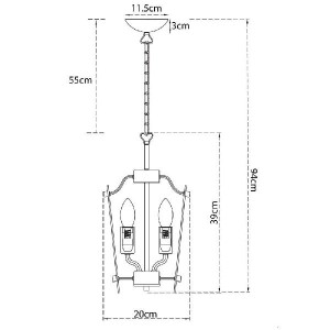 Подвесная люстра Sandro A3938SP-4CC