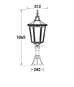 Наземный фонарь 79704L Bl