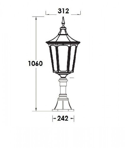 Наземный фонарь  79704L Bl