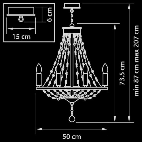 Подвесная люстра Castello 744088
