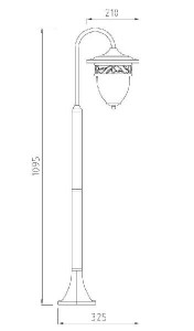 Наземный фонарь 87206L Gb