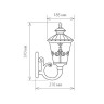 Настенный фонарь уличный Diadema черное золото Diadema U (GLYF-8046U) черное золото