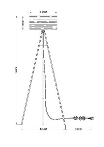 Торшер Barca 15341S