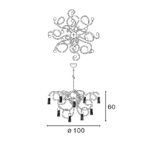 Подвесная люстра SULTAN S OF SWING SOSC100N