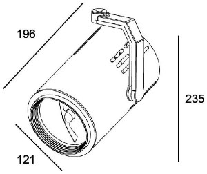 Трековый светильник Costura 170072