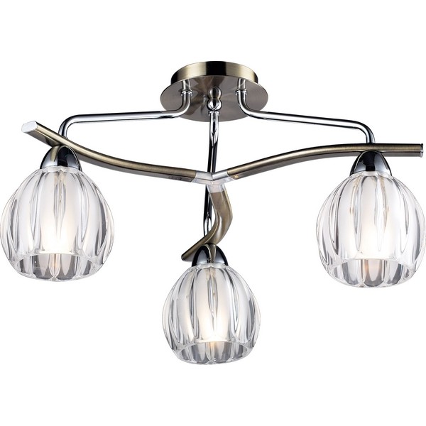 Потолочная люстра 404 404-03-13 chrome + antique brass Потолочная люстра 404 404-03-13 chrome + antique brass