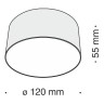 Потолочный светильник Zon C032CL-L12W4K
