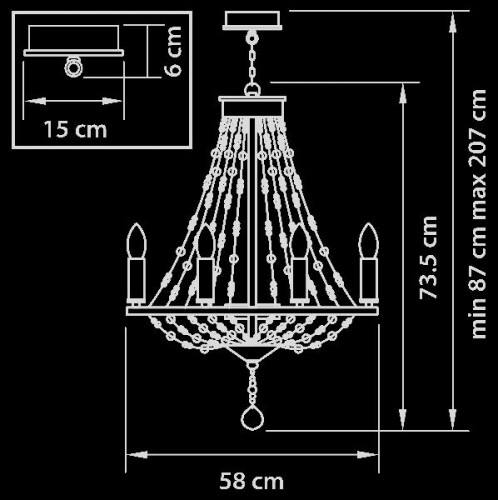 Подвесная люстра Castello 744148
