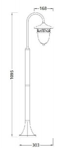 Наземный фонарь 87206S Gb