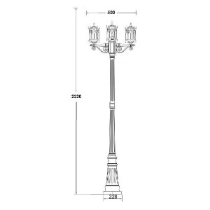 Наземный фонарь 89909S B Bl
