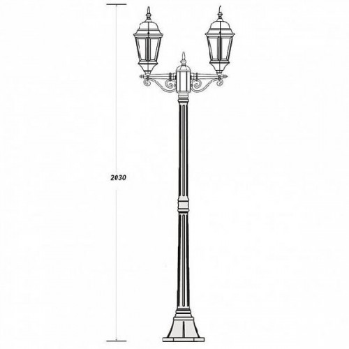Наземный фонарь  91408L A Bl