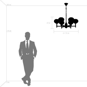 Подвесная люстра Fiamma 730063