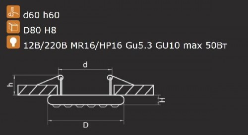 Точечный светильник MIRIADE 011904