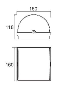 Настенный светильник уличный W1838S-LED