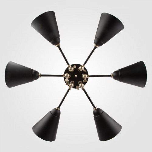Потолочная люстра Nigella 70052/6 черный/золото