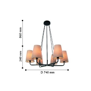 Подвесная люстра Pfefferling 2364-6P