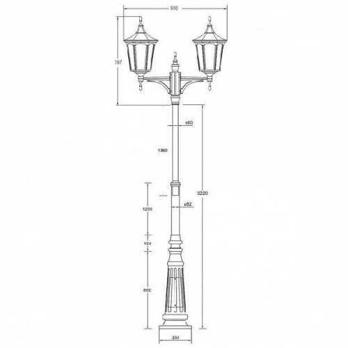 Наземный фонарь  79710L A/А2 Bl