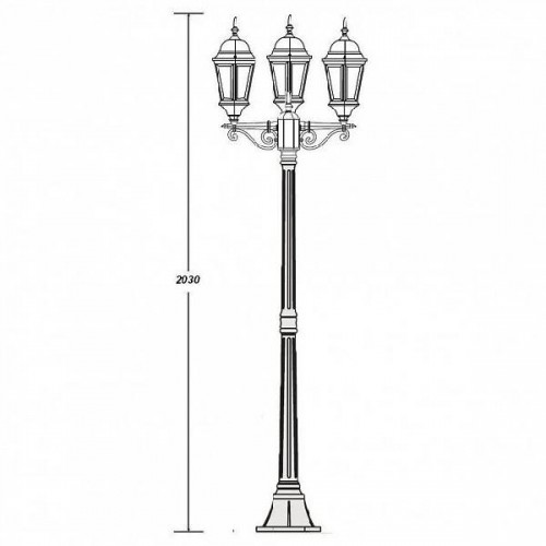 Наземный фонарь  91408L B Bl