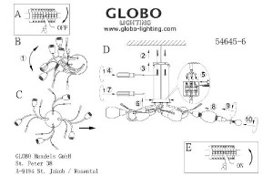 Потолочная люстра Forrest 54645-6