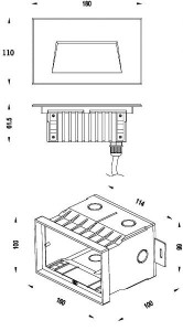 Подсветка для лестниц и ступеней Ivonne 763020