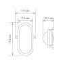 Настенный светильник уличный  LED Светильник 22см 12W 4000К IP54 (LTB0102D 12W 4000K)