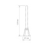 Столб для светильника Farola столб 120см черный, арт. A022922