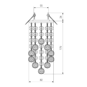 Точечный светильник 205C-C 205C-C MR16 CH/CL хром/прозрачный