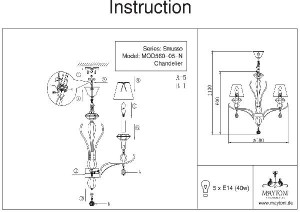 Подвесная люстра Smusso MOD560-05-N