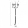Наземный фонарь  91408L B Gb