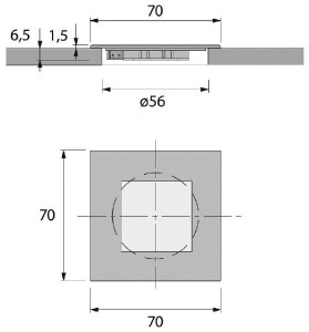 Точечный светильник Quadro Point 686940
