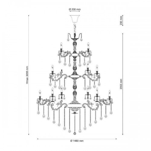 Подвесная люстра Barletta BARLETTA 122.60 antique