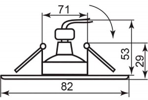 Точечный светильник 17535
