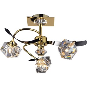 Потолочная люстра 91713 09 1713 0313 03 gold + black chrome