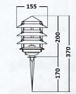 Грунтовый светильник 12622 Bl