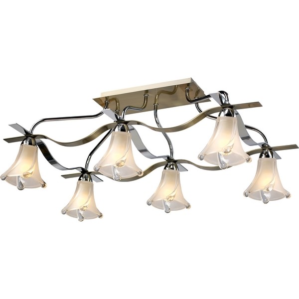 Потолочная люстра 472 472-06-13 chrome + antique brass Потолочная люстра 472 472-06-13 chrome + antique brass