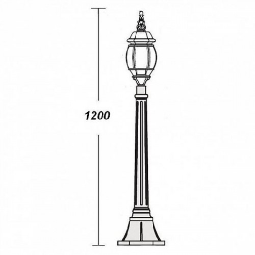 Наземный фонарь  83407S W