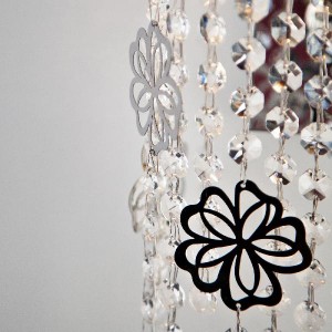 Настенный светильник Flower 10083/2 хром/прозрачный хрусталь Strotskis