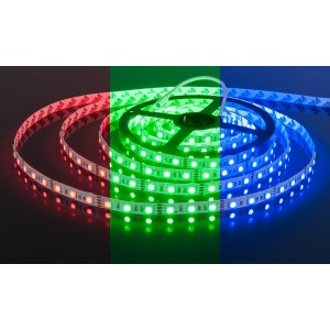 Светодиодная лента  Светодиодная лента 60Led 14,4W IP20 мульти (5050 12V 60Led 14,4W IP20 RGB)